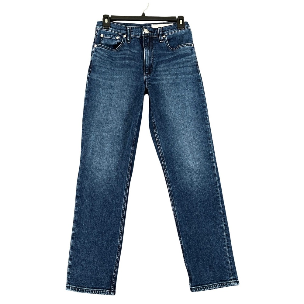 Rag & Bone Ella Jeans‎ Womens 25 High Rise Straight Leg Dark Wash Casual